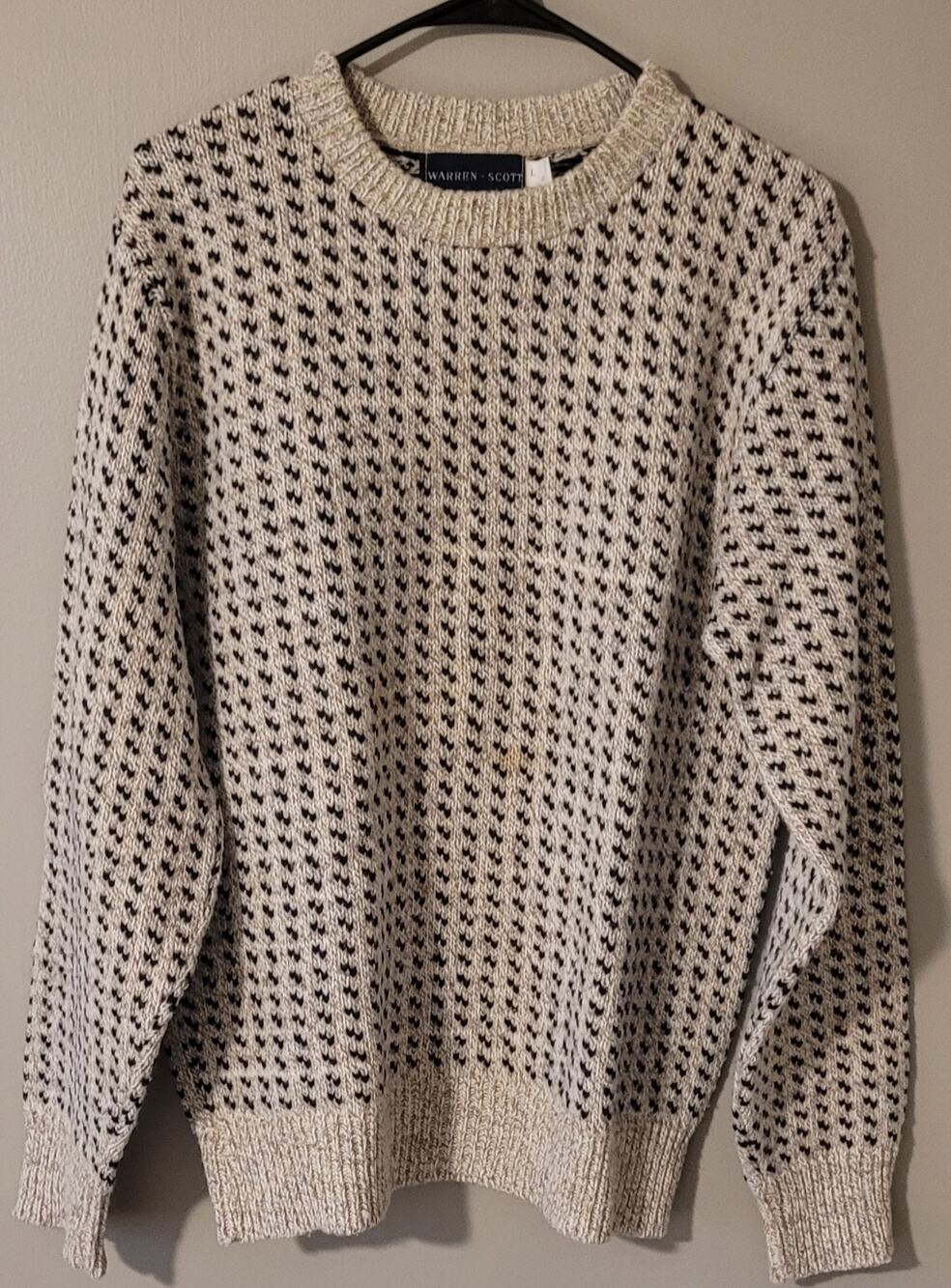 Women's wool mix sweater size Large by Warren Scott